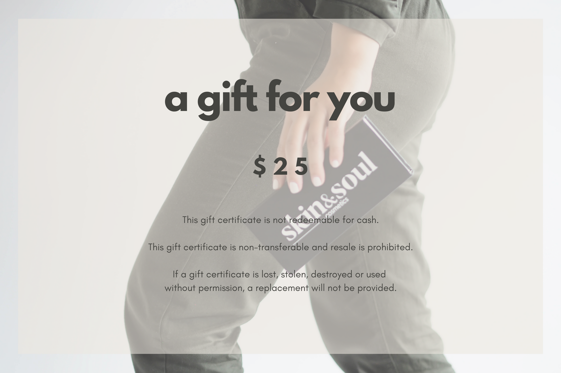 SKIN & SOUL gift card